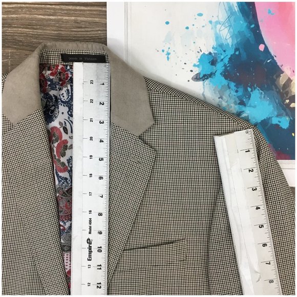 Van Heusen‎ Mens Blazer Sport Coat Two Button Casual Jacket Size 40R Suits - Picture 12 of 13